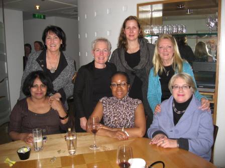 Barbara and Carolyn meeting with key women stakeholders from the UK