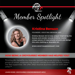 Kristina Benson GroYourBiz Member Spotlight