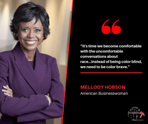 It's time we become comfortable with the uncomfortable conversations about race Mellody Hobson Quote