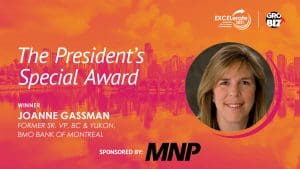 The President’s Special Award Winner Joanne Gassman
