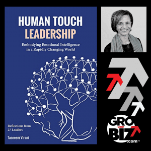 2 GroYourBiz Members launch book Tasneem Virani Human Touch Leadership women entrepreneur book launch